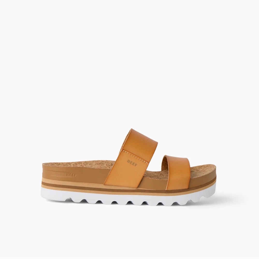 Reef Cushion Vista Hi Women's Sandals Natural NWT - Picture 3 of 14